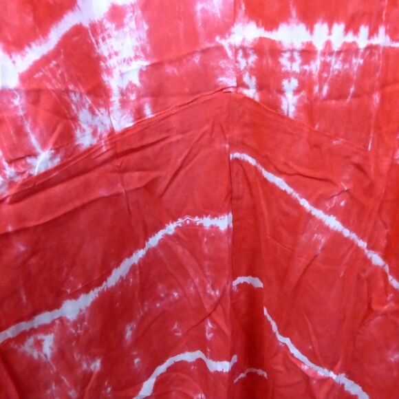 Cotton Ways Kaftan Caftan Womens One Size Red Tie Dye Rayon Dress NWT Boho Beach - Picture 13 of 14